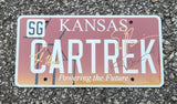 Car Trek Replica Kansas License Plate - Host Signed