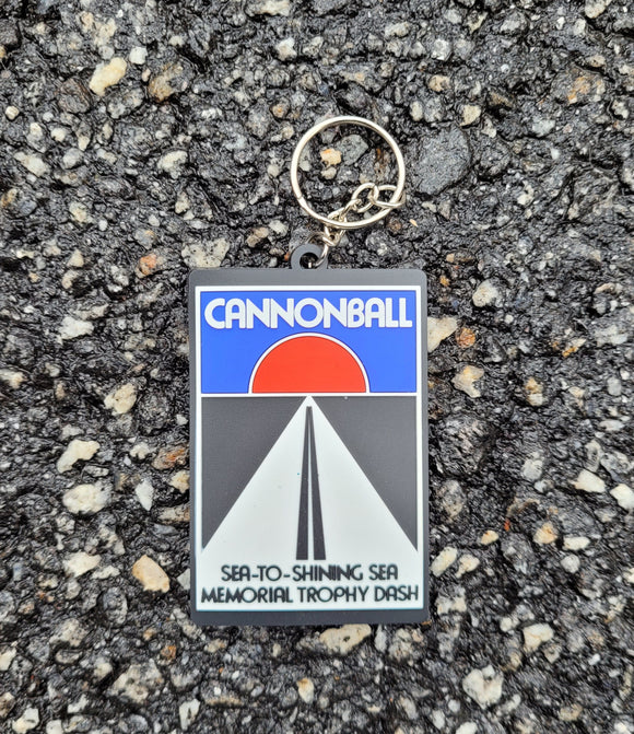 Cannonball 3D Logo Keychain