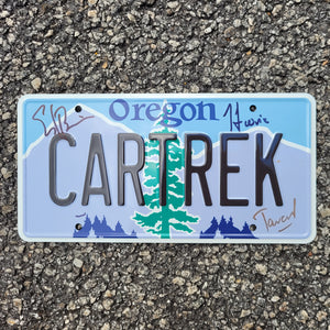 Car Trek Replica Oregon License Plate - Host Signed