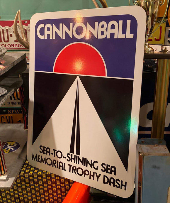 Cannonball Road Sign