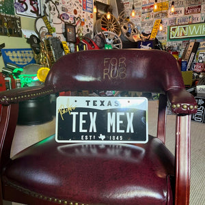 Rob Pitts - Signed TEXMEX - Replica License Plate