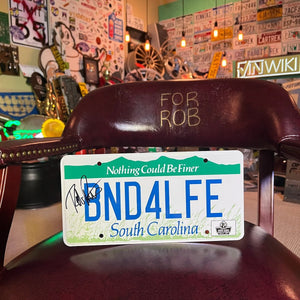 Rob Pitts - BND4LFE- Replica License Plate