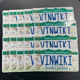 VINWIKI South Carolina Autographed License Plates