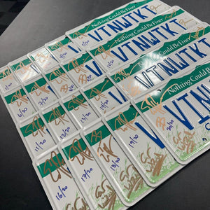 VINWIKI South Carolina Autographed License Plates