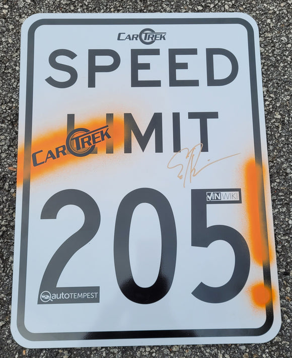 205 MPH Sign - Beaters