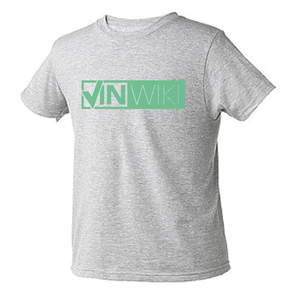 Classic Logo Youth Tee - Green over Light Grey